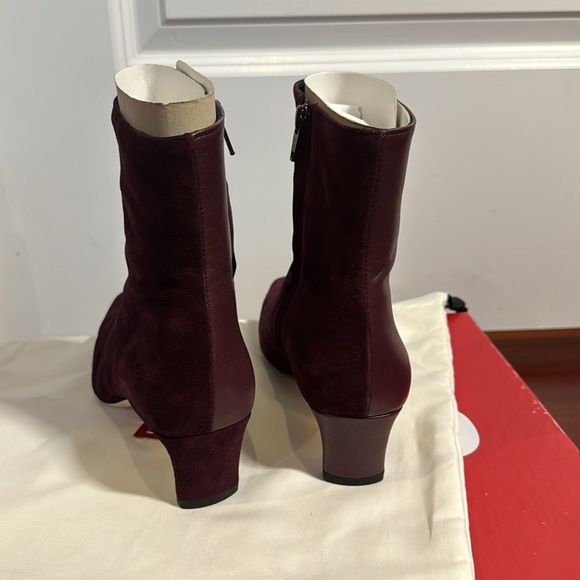 NIB Staud Wally Ankle Boots Plum 6.5 - Picture 5 of 8